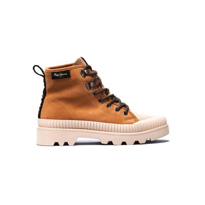 Bottines Femme Pepe Jeans Desert Marron Fermeture à lacets