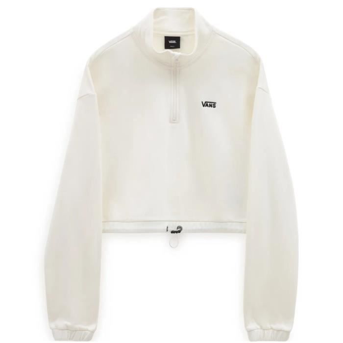 Sweats VANS Left Chest Half Zip Blanc Femme/Adulte Sweat