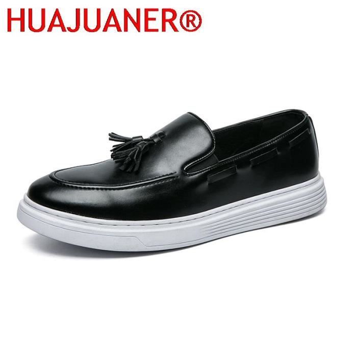 Mocassins à Double Boucle Pour Homme – Chaussures Habillées Décontractées – Oxford Confortable