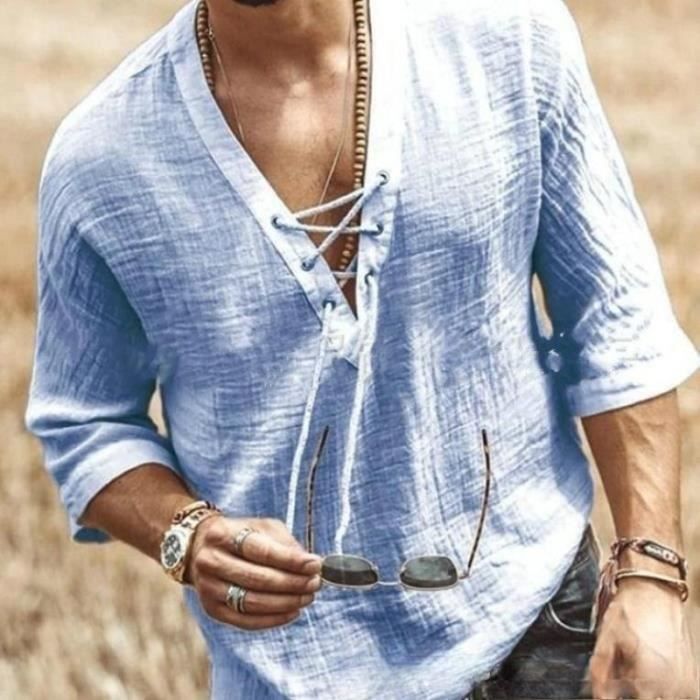 French Connection Chemise à Manches Longues Homme Bleu Marine French Connection Chemise à Manches Longues Homme Bleu Marine