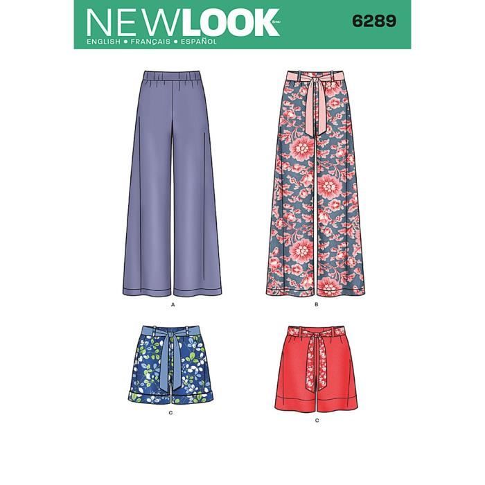 New Look NL Patron de Couture Short et Pantalon 22 x 15 cm - 6289