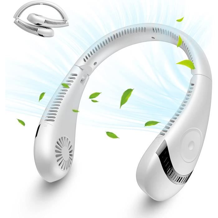 Ventilateur portable - 3 Vitesses - 5000 mAh - USB Rechargeable - Silencieux - Nobrand