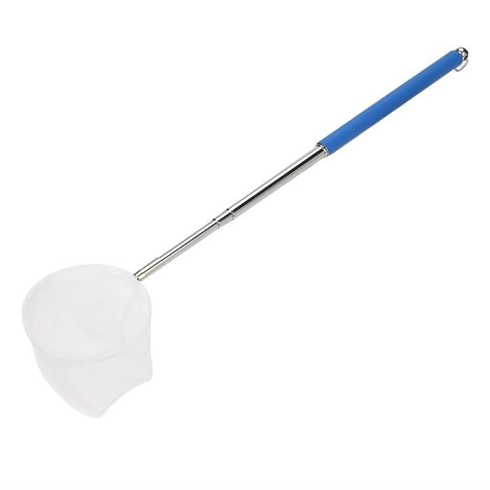 OMABETA Mini filet de pêche Mini poteau de filet de pêche réglable pour aquarium crevettes extensible de 20 à Écran rotatif bleu