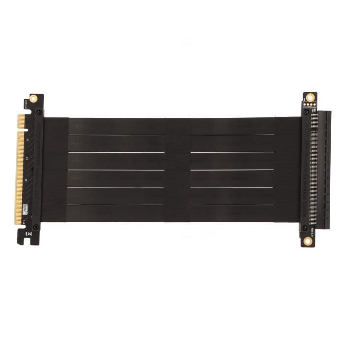 Câble Extension PCIe 4.0 X16 Blanc - Pour Carte Graphique Montée Verticalement - Compatible RTX 40 Et RX 7000