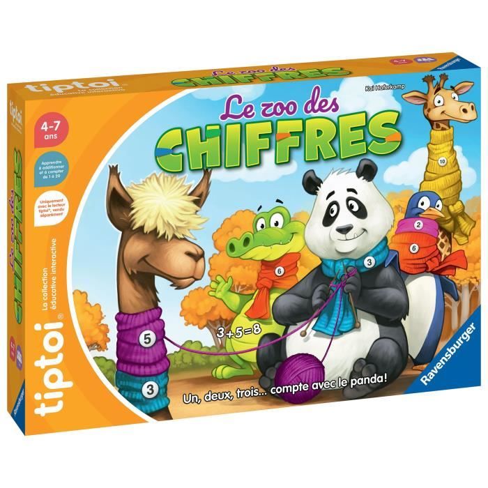 tiptoi® Le Zoo des chiffres, Jeu éducatif électronique, sans écran, 00189, A partir de 4 ans, Ravens