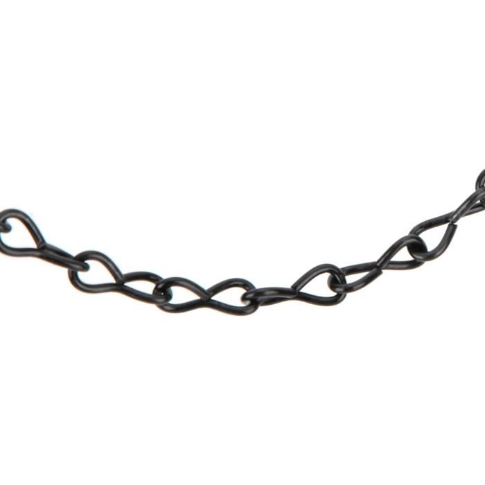 Lot De 6 Chaînes De Panier À Suspen E - 40,6 Cm - Noires - 3 Points