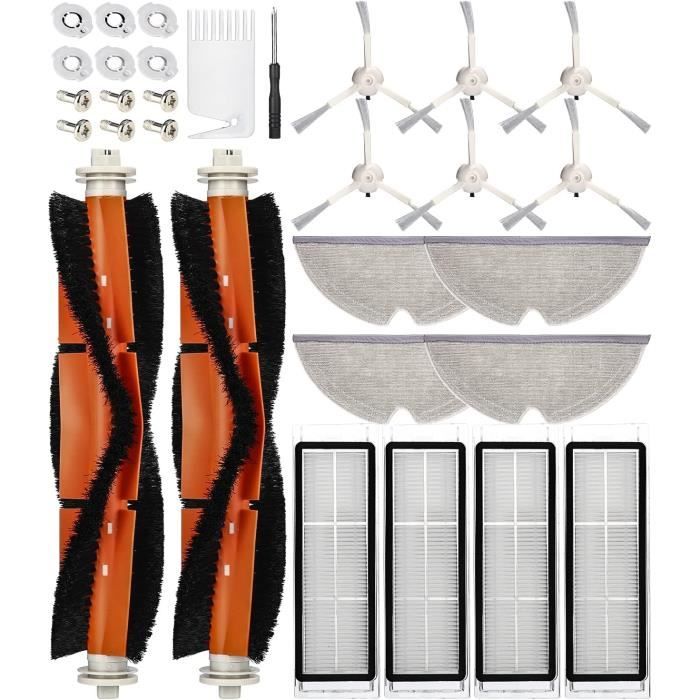 Kit Accessori Compatibili Per Roborock S4, S5, S6, E4, E5 – Spazzola Rullo, Filtri HEPA, Spazzole Laterali