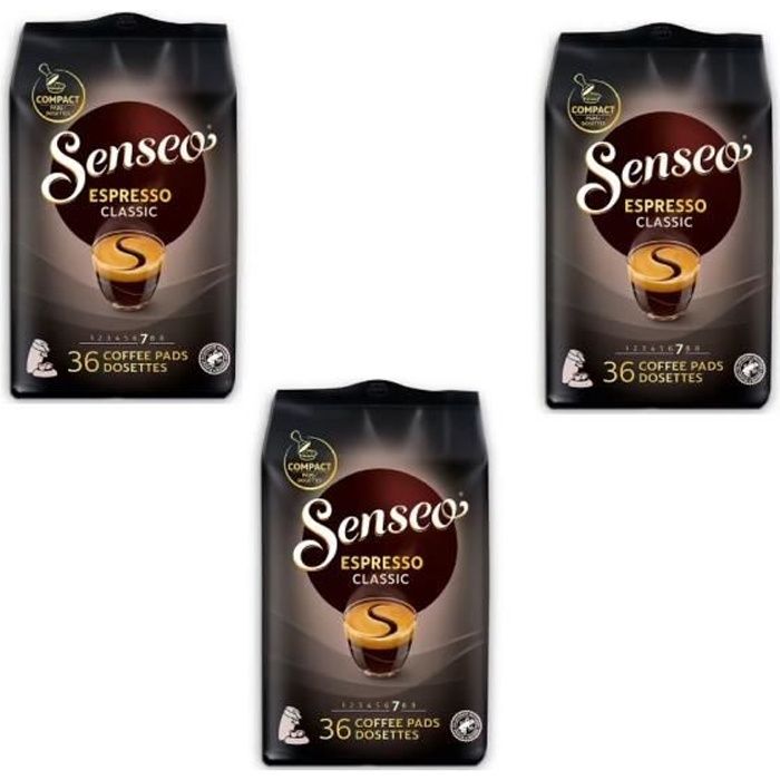 Dosettes de café Senseo Base Espresso - 10 x 36 dosettes - pour