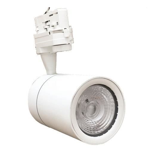 Spot LED Sur Rail Triphasé 30W Noir - Blanc Chaud 2300K-3500K | 2700 Lumens, Angle 80°, Technologie COB