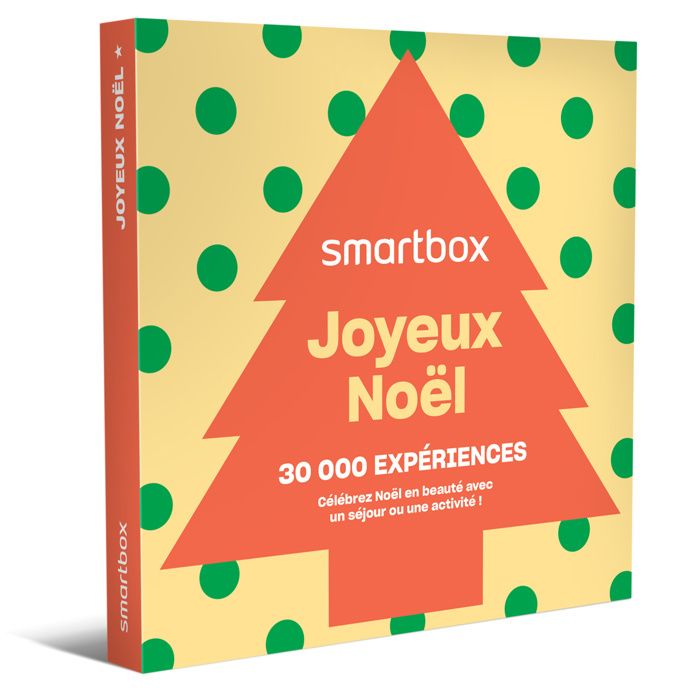 Coffret Cadeau SMARTBOX Joyeux Noël 1 séjour ou 1 activité pour 1 ou 2 personnes Cdiscount