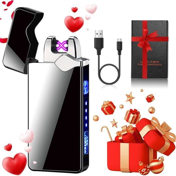 Briquet Personnalisé USB Rechargeable - Gravure Photo Et Texte, Cadeau