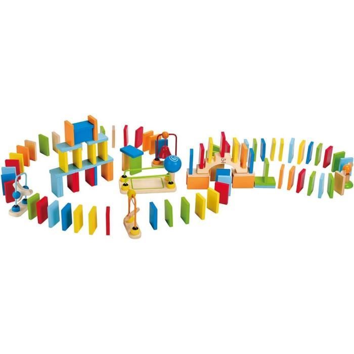 Domino En Bois GICO – Jeu Classique Avec Motifs Animaux, 28 Pierres, Boîte De Rangement, Voyage, Dès 3 Ans (surveillé)