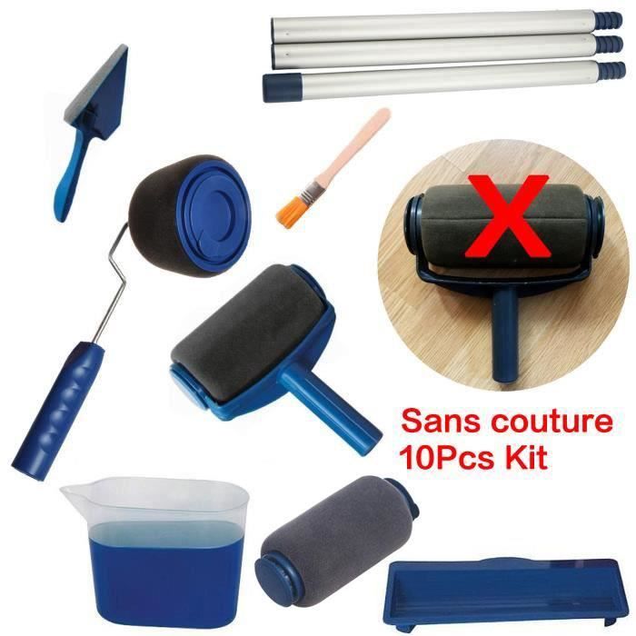 10pcs Sans couture rouleau de peinture kit , paint easy