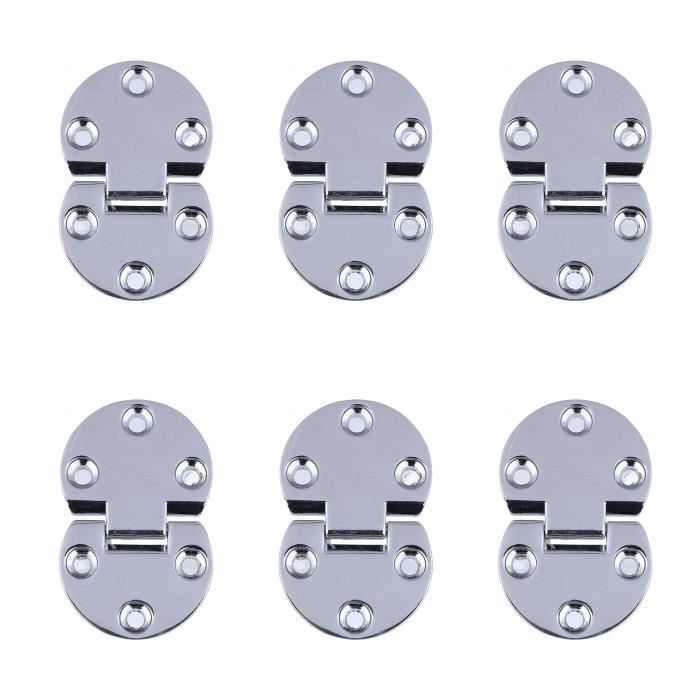 Charnière Pour Armoires, Boîtes, Caravanes – Alliage De Zinc – Bronze – 82,6 X 24 Mm – Lot De 5