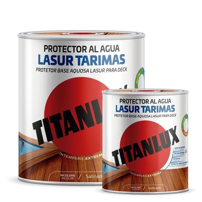 Titan - Vernis écologique à base d'eau Décoration Satin Titanlux - Colores Barniz al agua ECO Titanlux:Incoloro conditionnement