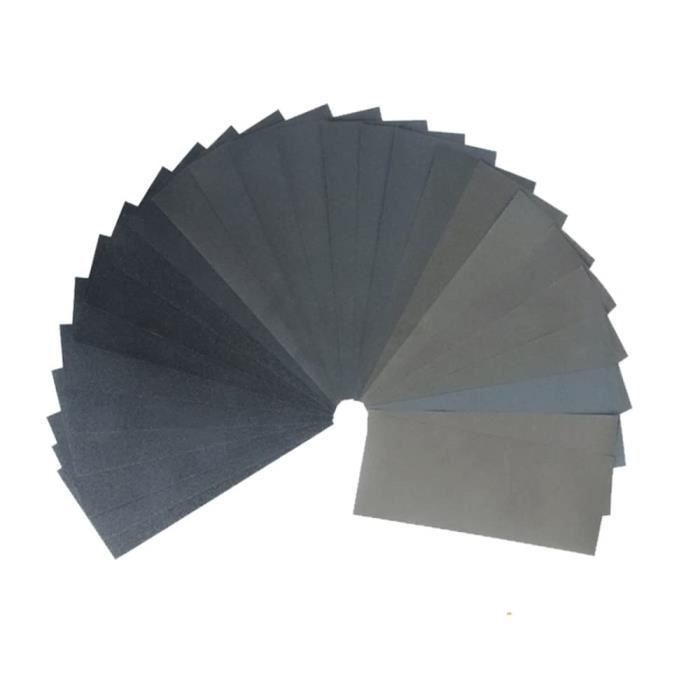 Assortiment De Feuilles De Papier Abrasif à Grain élevé De 15