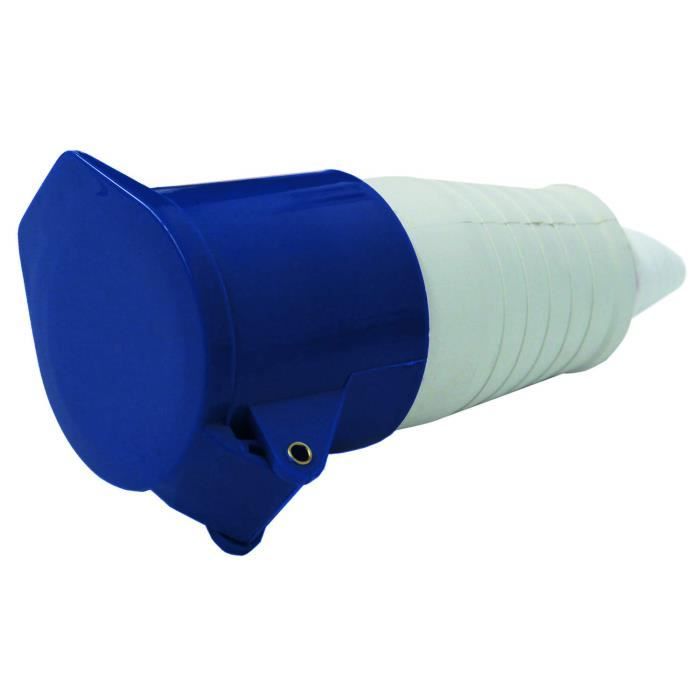 80847 Fiche Femelle Industrielle, Iec, 16A, 2P+T, 220V, Ip44, Bleu ...