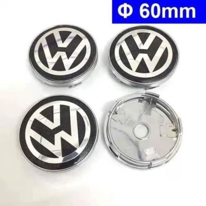 Lot de 4 centre de roue cache moyeu Remplacement pour Volkswagen 60mm