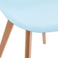 Chaise bleue en polypropylène - ATMOSPHERA - Scandinave Moderne - Intérieur-1