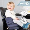 Réhausseur de Chaise Bébé Gonflable - ROBA - pour Maison et Voyage - Facile à Nettoyer - Bleu Foncé-1