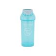 Twistshake Tasse à bec avec paille - Bébé - 360 ml - Biberon étanche - Tasse à bec sans BPA - Entraînement - Enfants -6m+ - Bleu-1