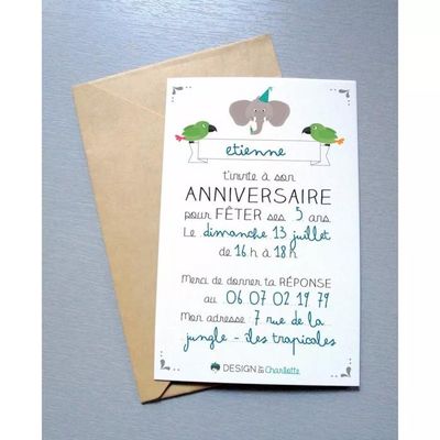 Cartes D'Invitation Anniversaire ARROW - Lot De 5 Ou 12, Modèle 272, Prêtes à Écrire