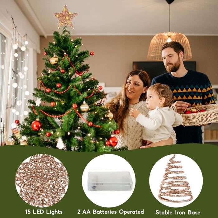 Étoile De Sapin Gothique – Tête De Squelette 13 Cm – Décoration Halloween Et Noël – Pour Intérieur Et Extérieur – Style Gothique Chic