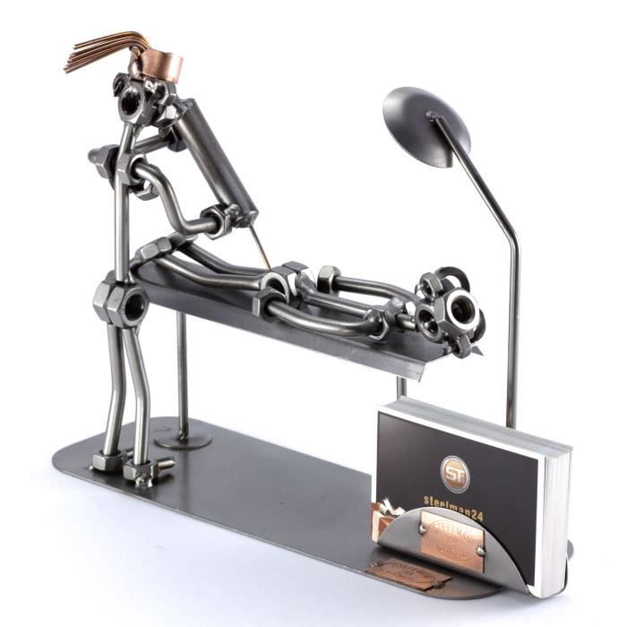 Figurine Métal Kinésithérapie Steelman24 - Porte-cartes Visite Germany