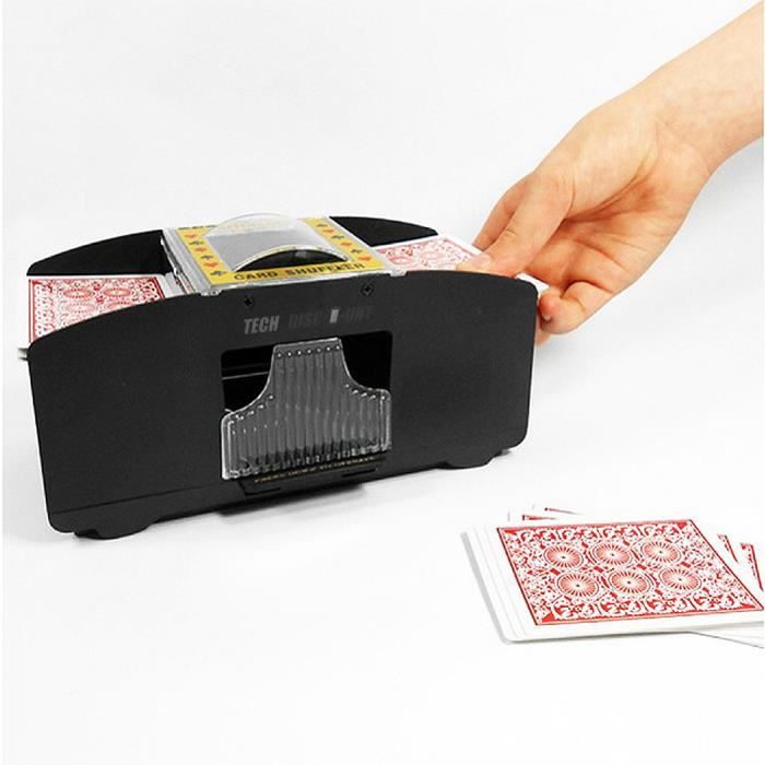 Melangeur de carte poker automatique uno manuel electrique tarot  professionnel universel casino distributeur à jouer jeux sociét - Cdiscount  Jeux - Jouets