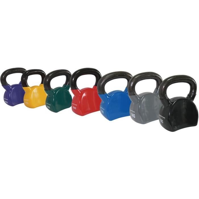 Vinyl Gusseisen Kettlebell 8 kg Grün | TUNTURI
