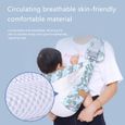 écharpe de porte-bébé en maille 3D Porte-bébé respirant d'été réglable en maille 3D, écharpe de portage pour bébé Blanc élégant-2
