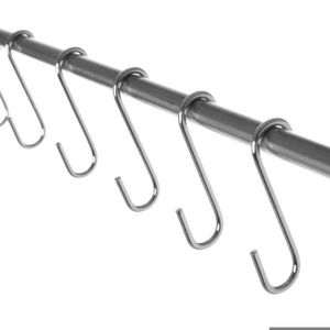 Support Mural Cuisine Sans Perçage - 32x7,3 Cm - Adhésif Fort - Pour Ustensiles, Casseroles, Serviettes - Rangement Gain De Place