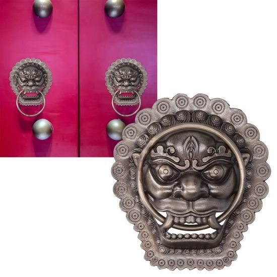 Battente Porta Gotico A Forma Di Teschio - Resina E Ghisa, 16.5x15cm, Design Antico E Misterioso - Foto 9