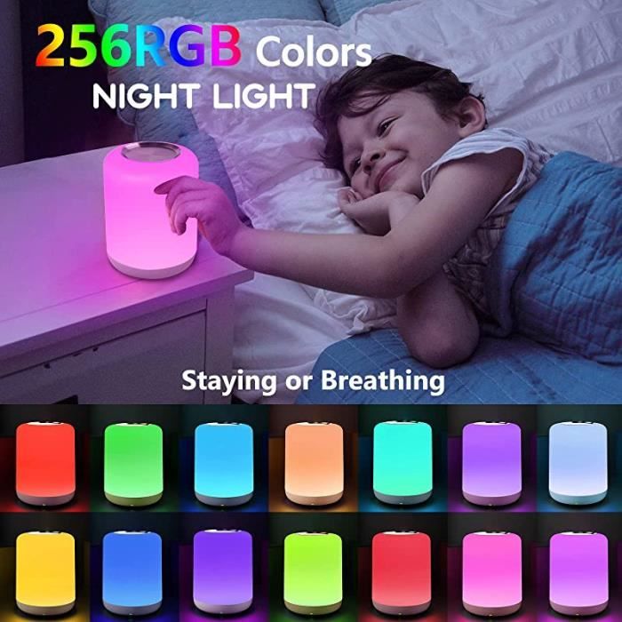 Lampe De Nuit Créative LED 3D USB Télécommande Couleur Stéréo