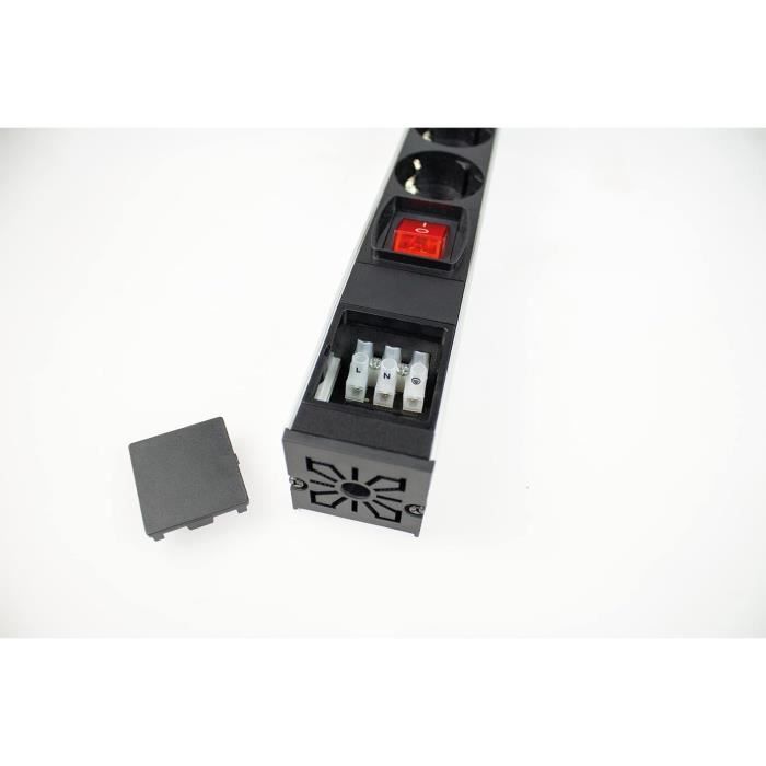 Étagère Fixe 1U Pour Rack 19" – Support De Rangement 483 X 250 X 45 Mm, Charge Max 25 Kg, Montage Facile