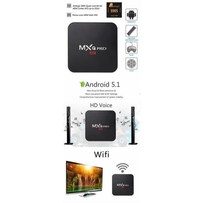 MXQ Pro 4K TV Box Amlogic S905X Quad Core Go Flash Android 51
