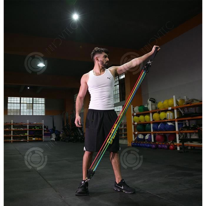 Set De 3 Bandes élastiques Fitness - Résistance Musculation Pour S'entraîner à La Maison Ou En Salle