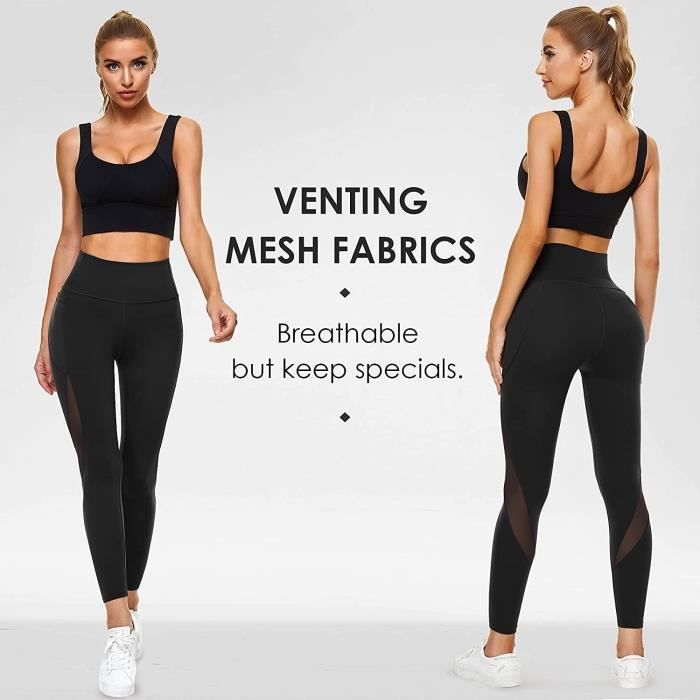 Tuspryt Leggings pour femme avec poches, leggings sport opaques Tuspryt Leggings pour femme avec poches, leggings sport opaques