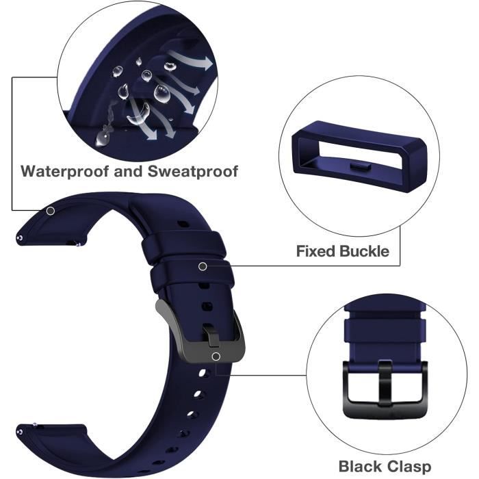 2x Bracelets Kwmobile Pour Amazfit GTR 47mm (GTR 2, 2e, 3) - Neufs