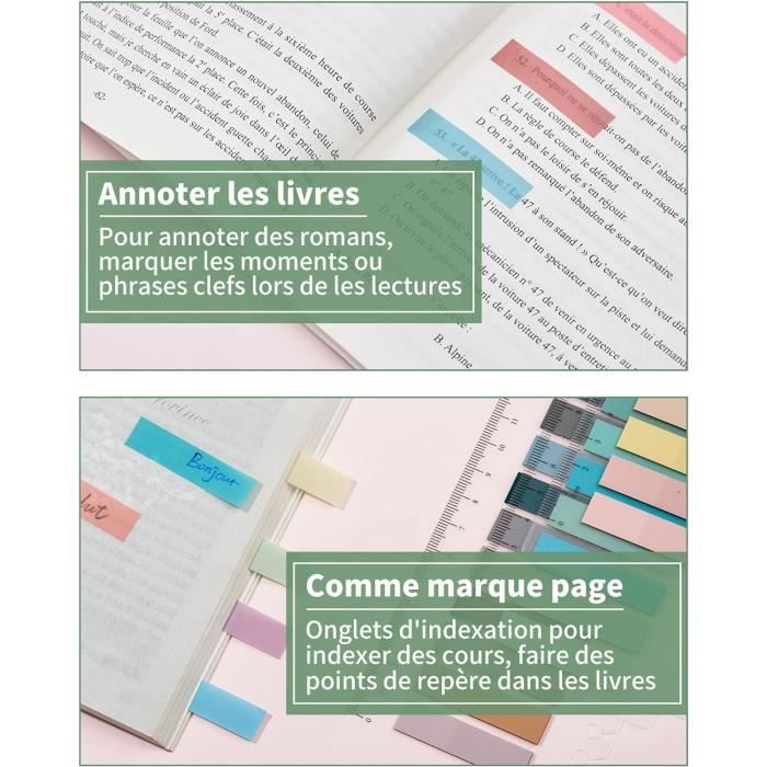 150 Feuilles De Notes Adhésives Transparentes, Notes Adhésives