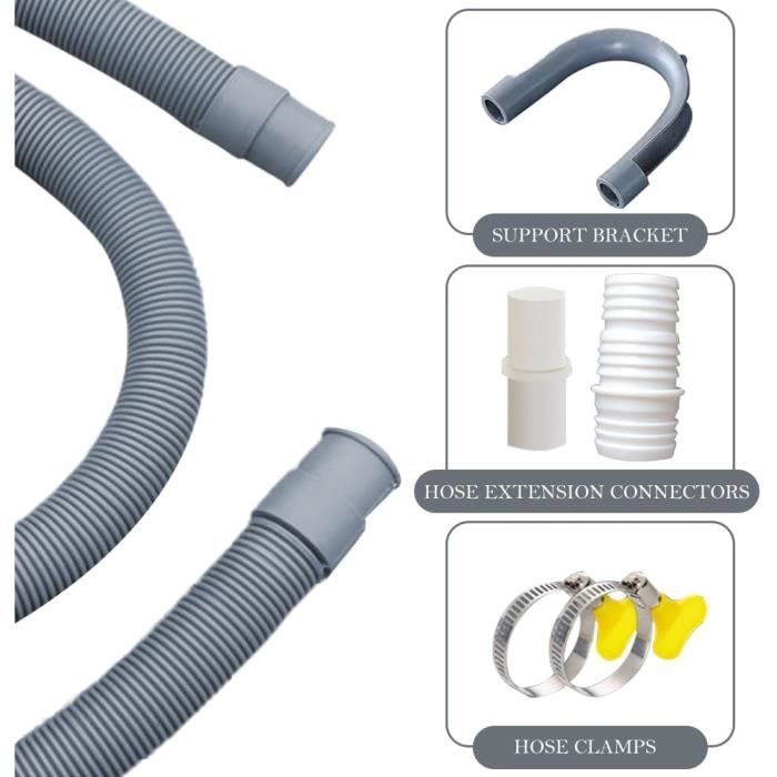 Rallonge Tuyau De Vidange Lave-Linge/Lave-Vaisselle - Extensible 60-200 Cm - 3/4"