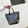 1PC sac élégant Simple Kraft papier Texture pratique stockage à main à bandoulière pour fille femme dame   SAC A MAIN-3