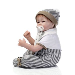 Poupées Reborn Girls - Poupées en silicone pour bébé fille - 55,9 cm