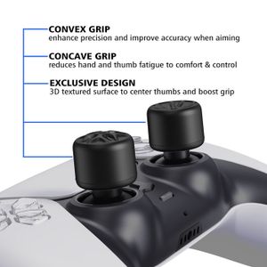 2 Chapeaux (sticks) De Joystick Neufs Pour Manette Microsoft Xbox One - Noir
