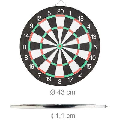 Cible De Fléchettes électronique Avec Score LCD - 6 Fléchettes à Pointes Souples, Pour Jeu En Famille Ou Entre Amis | Diamètre 38 Cm