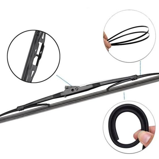 Bras Et Balai D'essuie-glace Arrière Pour AUDI Q7 2006-2015 - 360mm, Caoutchouc Naturel Et ABS - Remplacement Facile