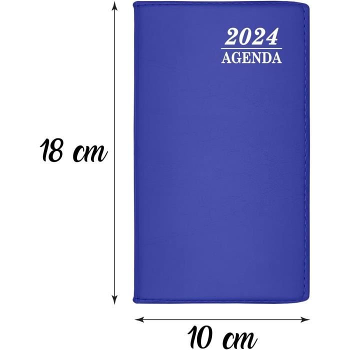 Generic Agenda 2024 AG-2501-1 couverture solide ( samedi + dimanche = 1  page / 1 jour ) / Vert à prix pas cher