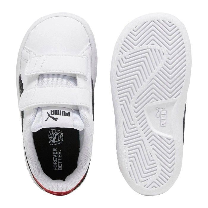 Basket Basse à Scratch Puma Juniors Smash L Play Puma Blanc