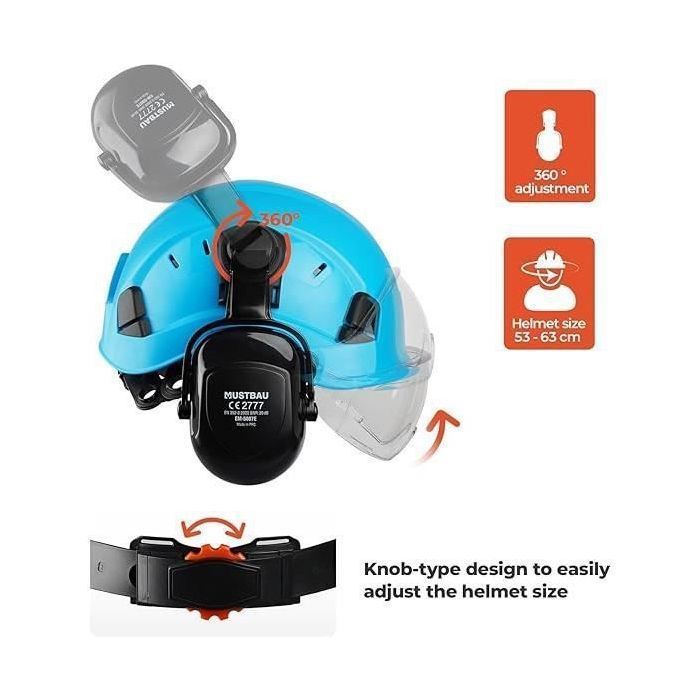 Casque De Sports Nautiques Tubayia – ABS, Réglable 54-62cm, 11 Aérations, Protection Auditive, Certifié CE