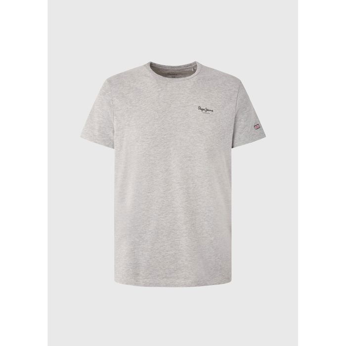T-shirt Pepe Jeans Gris Chiné Manches Courtes Taille S - Occasion Très Bon état